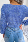 Street Solid Solid Color V Neck Tops