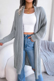 Sweet Elegant Solid Solid Color Cardigan Collar Tops