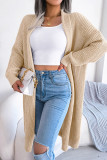 Sweet Elegant Solid Solid Color Cardigan Collar Tops