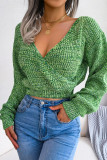 Street Solid Solid Color V Neck Tops