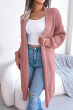 Sweet Elegant Solid Solid Color Cardigan Collar Tops