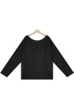Street Solid Solid Color O Neck Tops