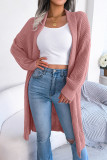 Sweet Elegant Solid Solid Color Cardigan Collar Tops