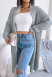 Sweet Elegant Solid Solid Color Cardigan Collar Tops