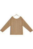 Street Solid Solid Color O Neck Tops