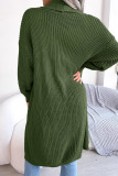 Sweet Elegant Solid Solid Color Cardigan Collar Tops