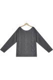 Street Solid Solid Color O Neck Tops