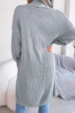 Sweet Elegant Solid Solid Color Cardigan Collar Tops