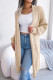 Sweet Elegant Solid Solid Color Cardigan Collar Tops