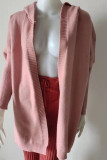 Street Solid Asymmetrical Solid Color Hooded Collar Tops