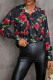 Print Asymmetrical Printing POLO collar Tops