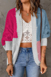 Fashion Casual Color Block Contrast Tops