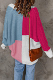 Fashion Casual Color Block Contrast Tops