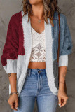 Fashion Casual Color Block Contrast Tops