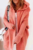 Street Solid Asymmetrical Solid Color Hooded Collar Tops