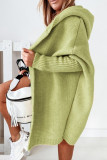 Street Solid Asymmetrical Solid Color Hooded Collar Tops