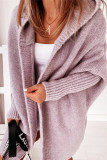 Street Solid Asymmetrical Solid Color Hooded Collar Tops