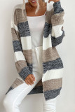 Fashion Casual Color Block Contrast V Neck Tops