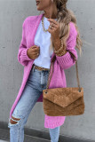 Fashion Solid Patchwork V Neck Tops