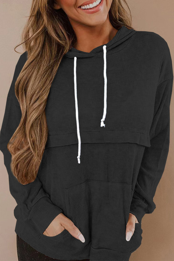 Fashion Casual Solid Solid Color O Neck Tops