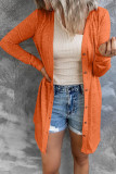 Fashion Solid Buttons O Neck Tops