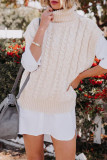 Fashion Casual Solid Patchwork Turtleneck Tops