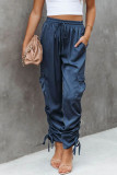 Casual Solid Solid Color Loose Harlan Solid Color Bottoms