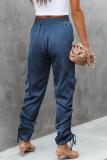Casual Solid Solid Color Loose Harlan Solid Color Bottoms
