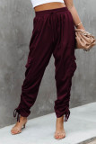 Casual Solid Solid Color Loose Harlan Solid Color Bottoms