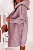 Street Solid Asymmetrical Solid Color Hooded Collar Tops