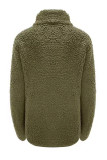 Casual Solid Zipper Mandarin Collar Outerwear