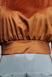 Fashion Casual Solid Patchwork Turtleneck Tops