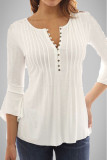 Casual Solid Solid Color O Neck Tops