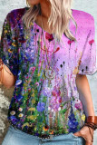 Fashion Casual Print Basic O Neck T-Shirts