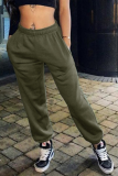 Casual Solid Patchwork Harlan Harlan Solid Color Bottoms