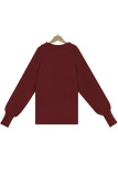 Elegant Solid Solid Color Turndown Collar Tops