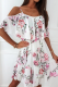 Fashion Print Patchwork Spaghetti Strap Cake Skirt Dresses