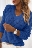 Casual Solid Solid Color V Neck Tops