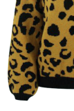 Fashion Casual Leopard O Neck Tops