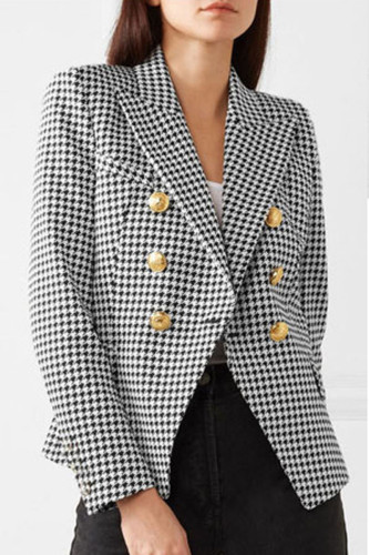 Fashion Street Solid Turn-back Collar Outerwear