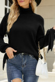 Casual Solid Frenulum O Neck Sweaters