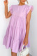 Fashion Sweet Solid Patchwork O Neck Princess Dresses