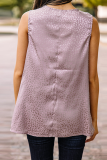 Casual Solid Patchwork U Neck Tops