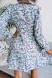 Fashion Casual Print Patchwork V Neck A Line Dresses