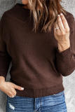 Casual Solid Patchwork Off the Shoulder Tops
