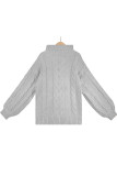 Casual Street Solid Solid Color Turtleneck Tops