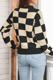 Fashion Casual Geometric Patchwork O Neck Tops