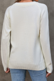 Casual Embroidery Patchwork O Neck Tops