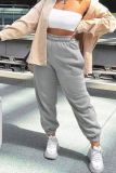 Casual Solid Patchwork Harlan Harlan Solid Color Bottoms