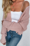 Casual Solid Patchwork Buckle V Neck Tops